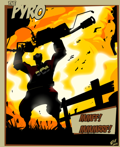 Team Fortress 2 - Набор Pyro воллпейперов!