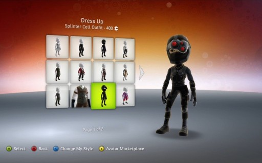 Tom Clancy's Splinter Cell: Conviction - Conviction на Xbox 360 Avatar Marketplace