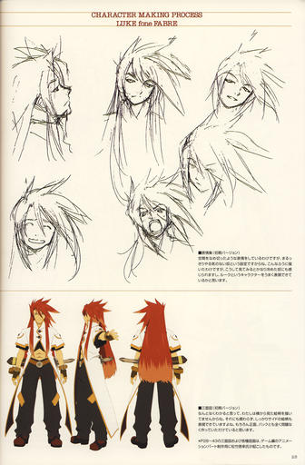 Tales of the Abyss - [ArtBook] Tales of the Abyss Illustrations - Kosuke Fujishima's Character Works