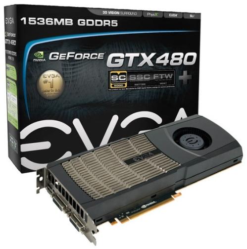 EVGA выпускает GTX 480 SuperClocked+