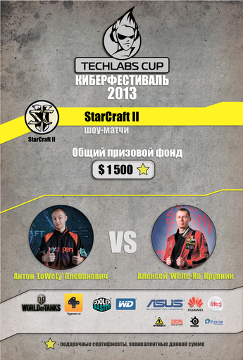 Киберспорт - Белорусский финал киберфестиваля TECHLABS CUP 2013 пройдет в эту субботу